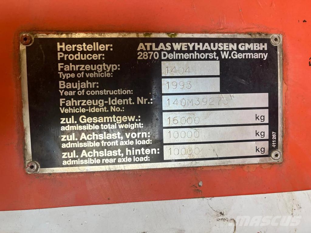 Atlas 1404 1404 Lastik tekerli ekskavatörler