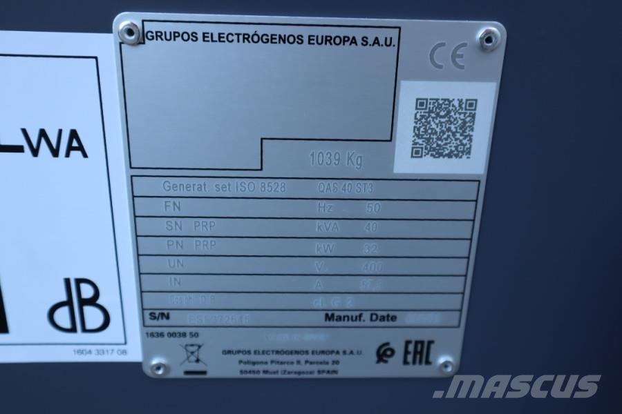 Atlas Copco QAS 40 ST3 Valid inspection, *Guarantee! Diesel, 4 Dyzeliniai generatoriai