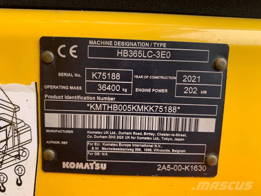 Komatsu HB365LC-3 Hybrid Bagri goseničarji