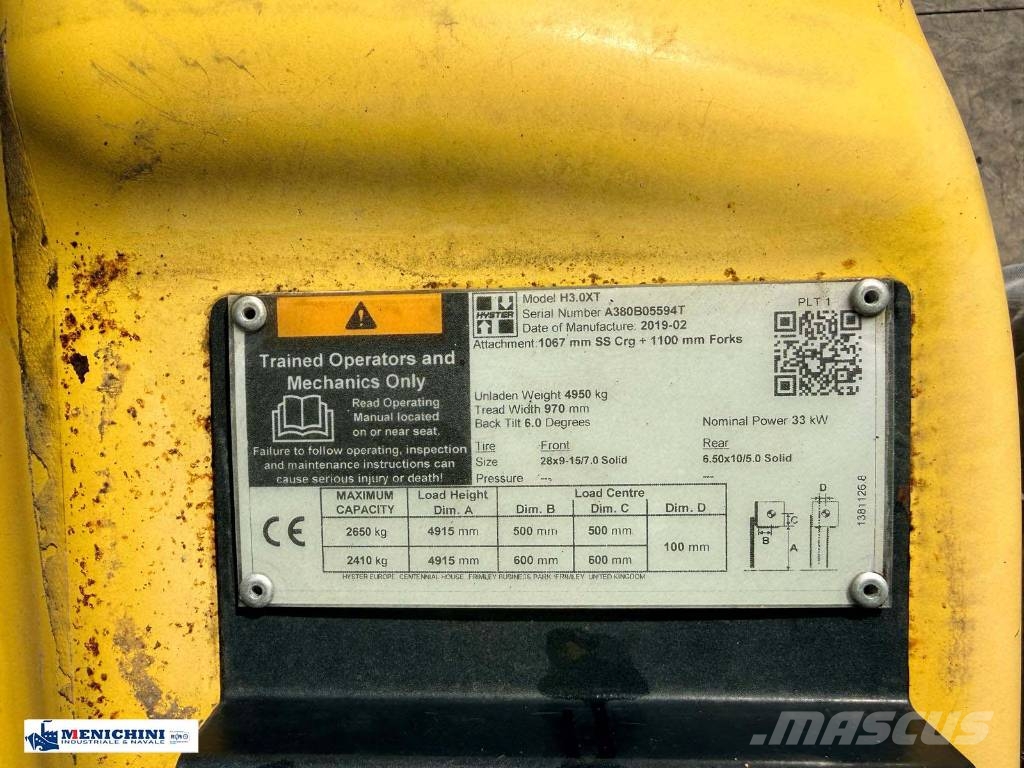 Hyster H 3.00 XT Dieselové vozíky