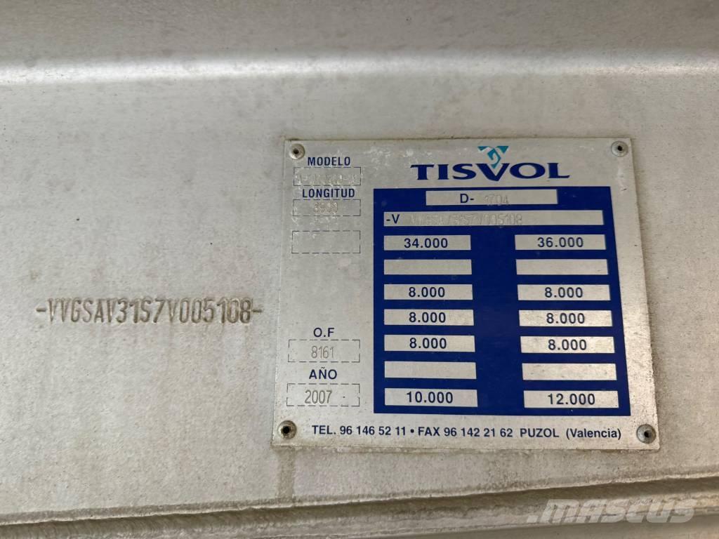 TISVOL ALUMINIO 46M3 Ostale poluprikolice