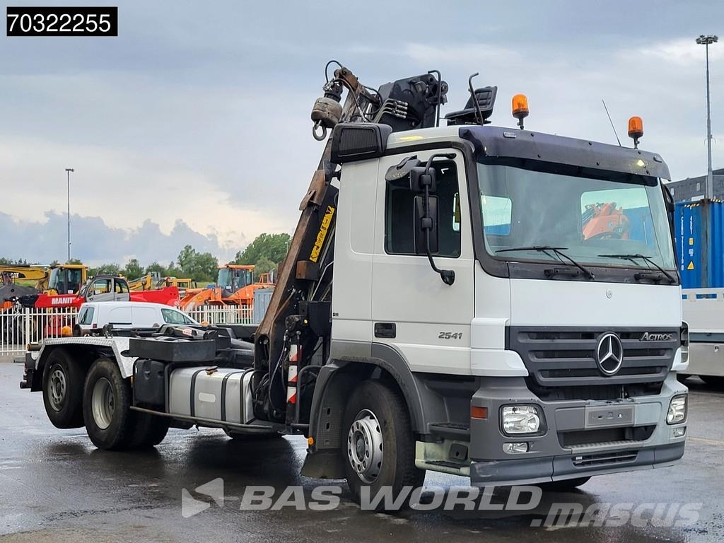 Mercedes-Benz Actros 2541 6X2 Jonsered J1142Z80A Crane + 20 tons gancho Caminhões Roll-on Roll-off