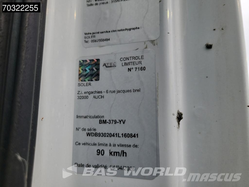 Mercedes-Benz Actros 2541 6X2 Jonsered J1142Z80A Crane + 20 tons gancho Caminhões Roll-on Roll-off