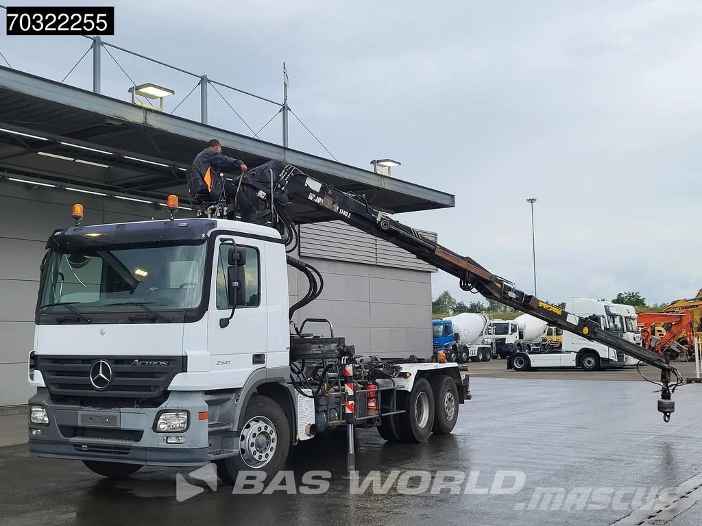 Mercedes-Benz Actros 2541 6X2 Jonsered J1142Z80A Crane + 20 tons gancho Caminhões Roll-on Roll-off
