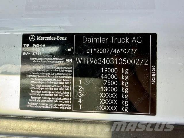 Mercedes-Benz Actros 1851 BigSpace/Retarder/Kipphydraulik/Eu6d/4 Vilcēji