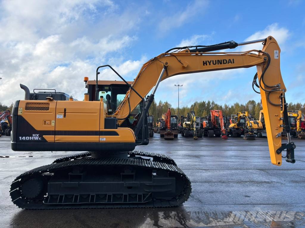 Hyundai HX 140 HW C / Metsäalusta, Rasvari, 800mm Telat Crawler excavators