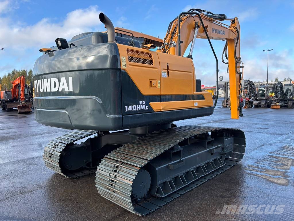 Hyundai HX 140 HW C / Metsäalusta, Rasvari, 800mm Telat Crawler excavators