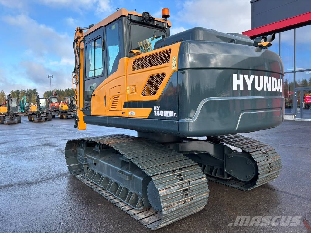 Hyundai HX 140 HW C / Metsäalusta, Rasvari, 800mm Telat Crawler excavators
