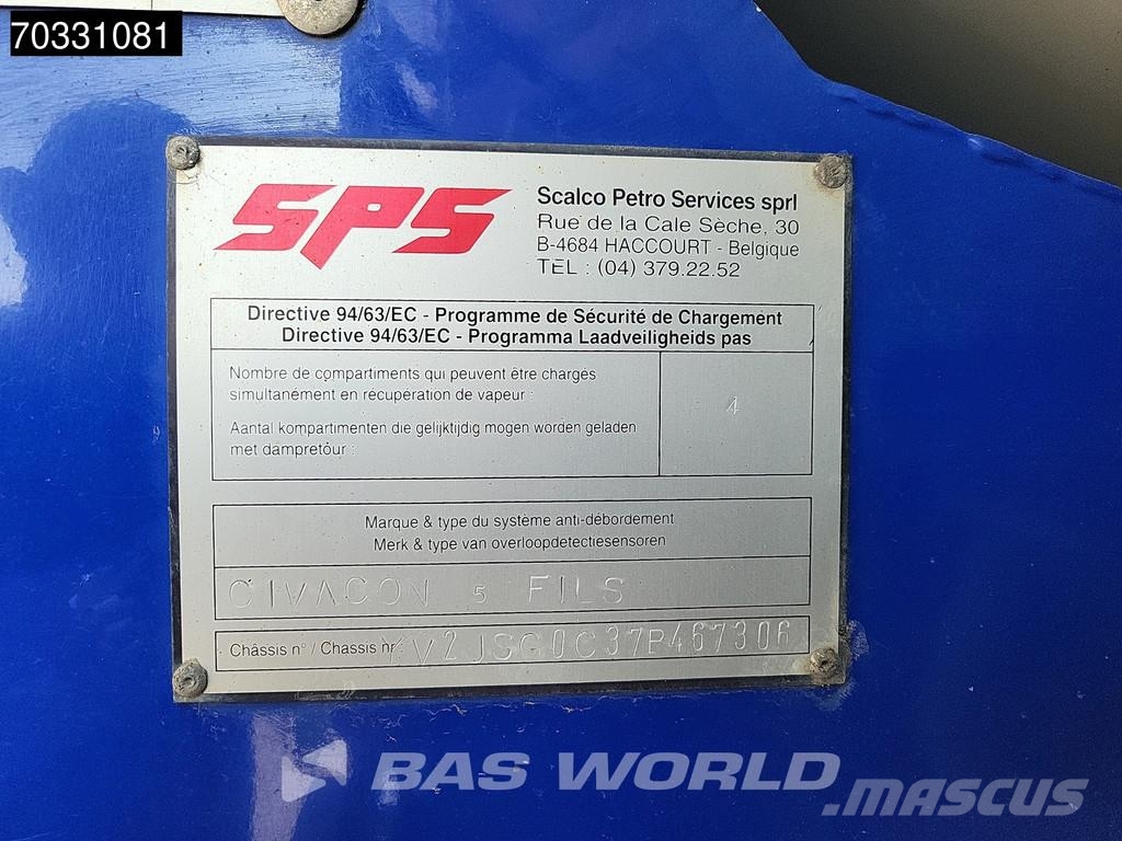 Volvo FM 400 6X2 Stokota Fuel tanker 18.500 liter 4 comp Säiliöautot