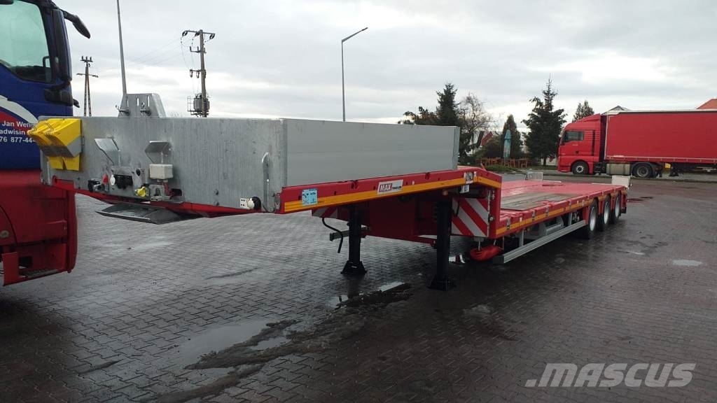 MAX Trailer Naczepa niskopodwoziowa 3 osiowa 2 x rozciągana Low loader-semi-trailers