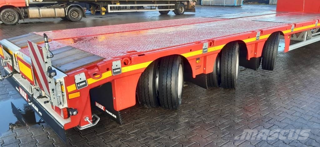 MAX Trailer Naczepa niskopodwoziowa 3 osiowa 2 x rozciągana Low loader-semi-trailers
