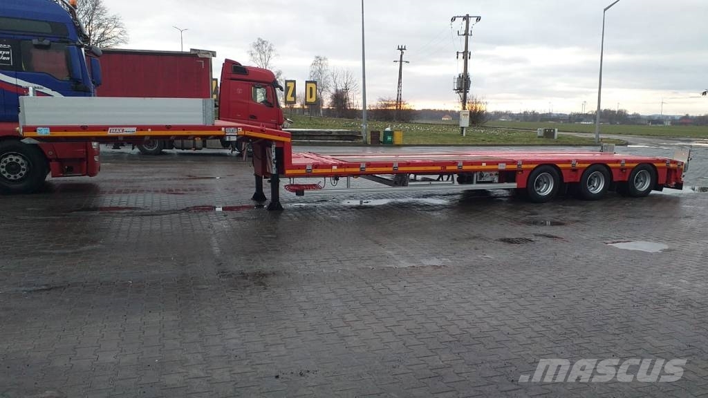 MAX Trailer Naczepa niskopodwoziowa 3 osiowa 2 x rozciągana Low loader-semi-trailers