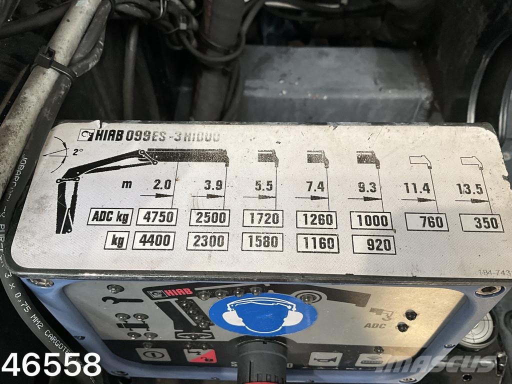 DAF FA 75 CF 250 Hiab 10 Tonmeter laadkraan Bañeras basculantes usadas