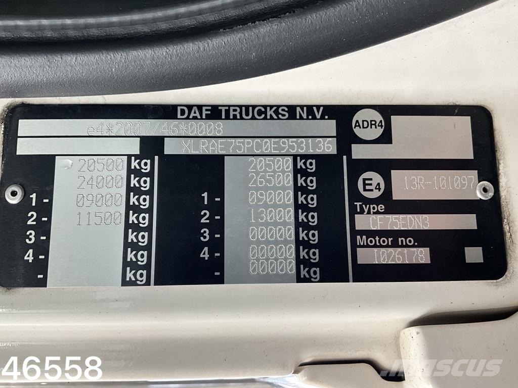 DAF FA 75 CF 250 Hiab 10 Tonmeter laadkraan Kipper
