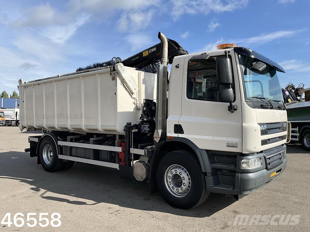 DAF FA 75 CF 250 Hiab 10 Tonmeter laadkraan Bañeras basculantes usadas