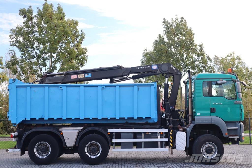 MAN TGA 26.440 6X6 | HYVA HOOKLIFT | HMF 2020-K3 | GRA Camion con gancio di sollevamento
