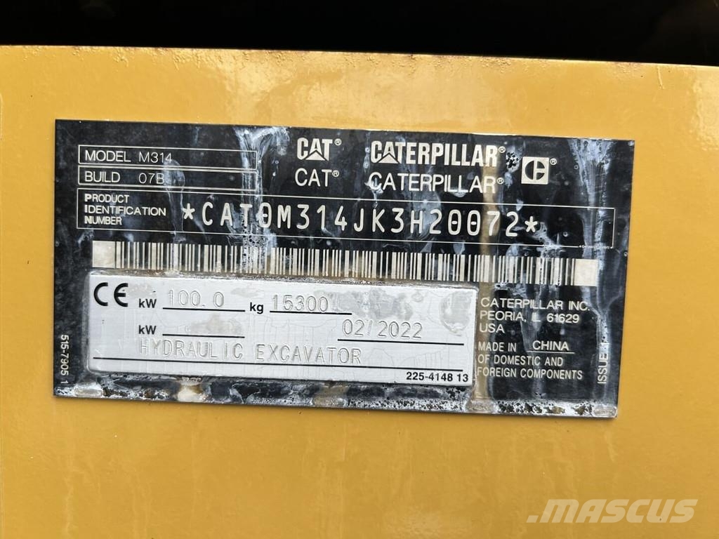 CAT M314-07 Ratiniai ekskavatoriai
