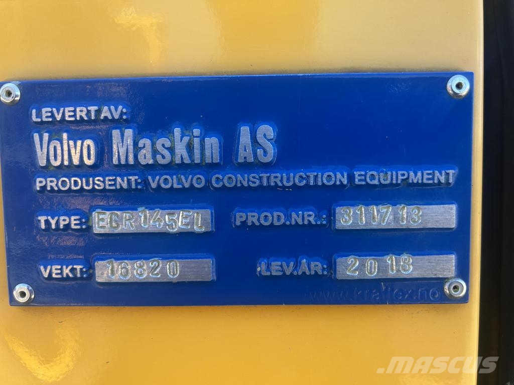 Volvo ECR145EL حفارات زحافة