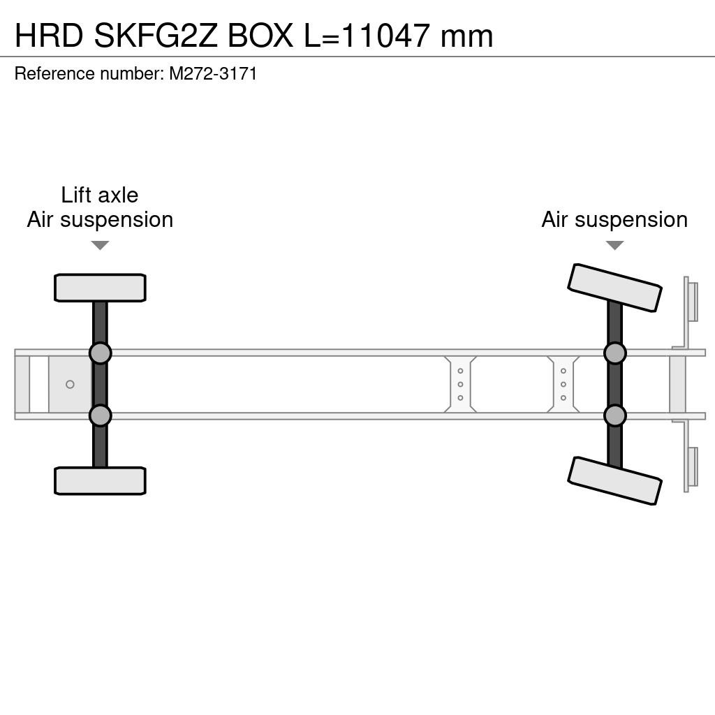 HRD SKFG2Z BOX L=11047 mm نصف مقطورات ذات هيكل صندوقي