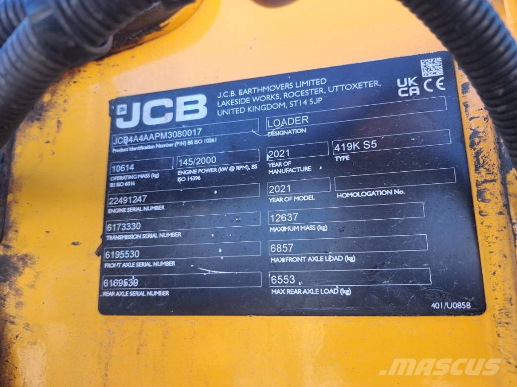 JCB 419 S لوادر بعجل