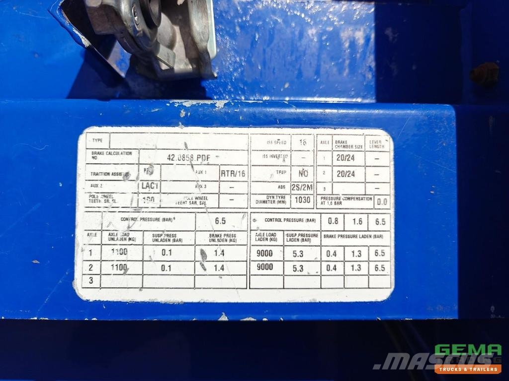 Groenewegen DR0-14-18B Closed Box 13.6m + Tailgate 2000kg - Li Kofferauflieger
