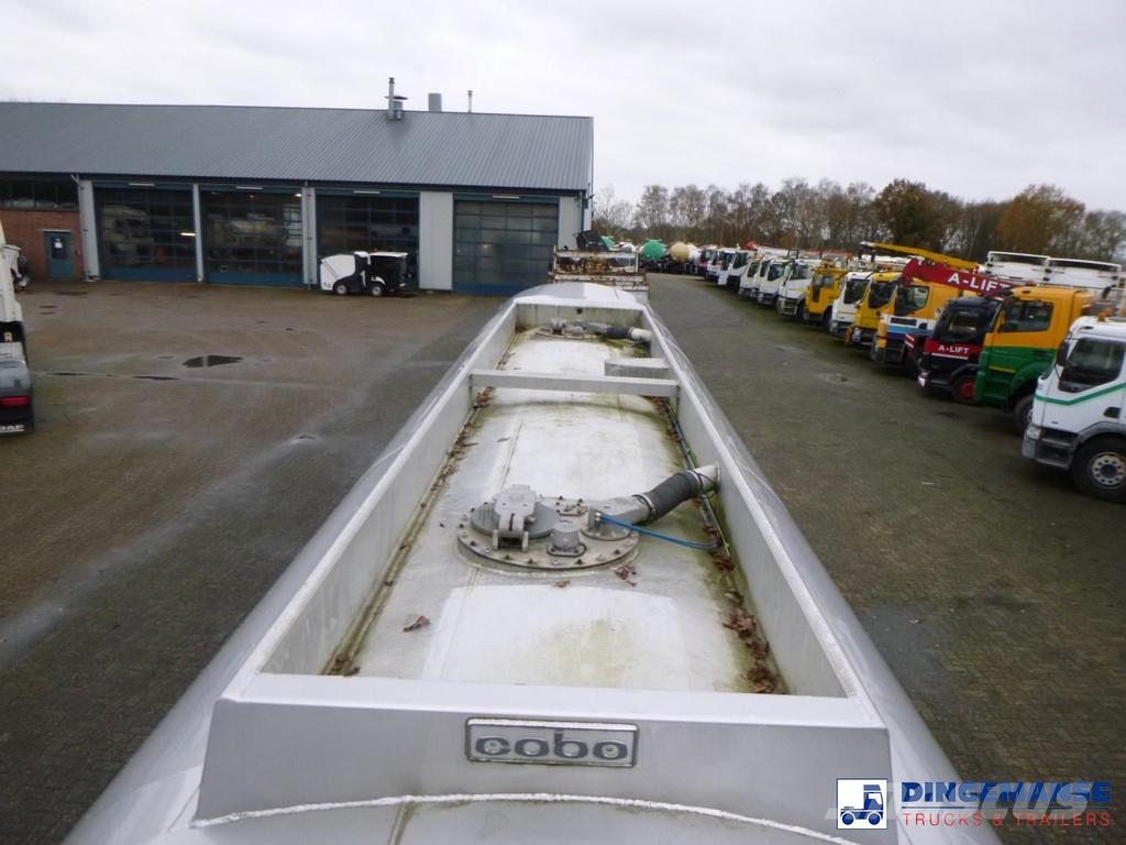 Cobo Fuel tank alu 43.3 m3 / 1 comp + pump Cisternos puspriekabės