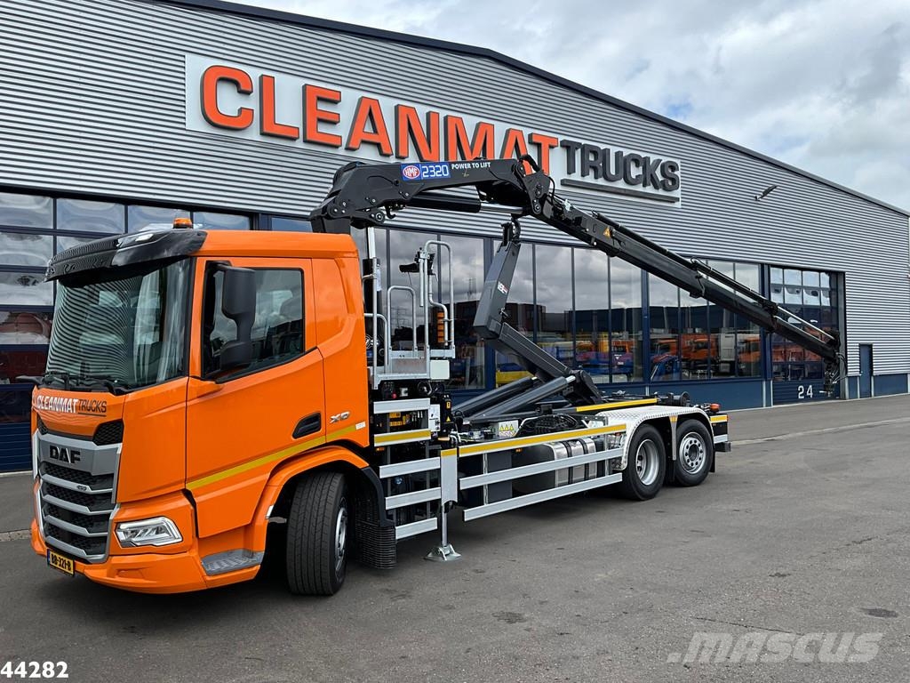 DAF FAN XD 450 Euro 6 HMF 23 Tonmeter laadkraan Abrollkipper