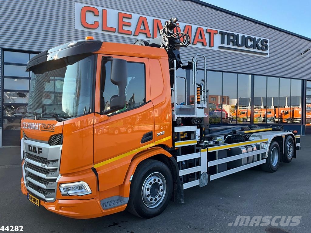 DAF FAN XD 450 Euro 6 HMF 23 Tonmeter laadkraan Abrollkipper