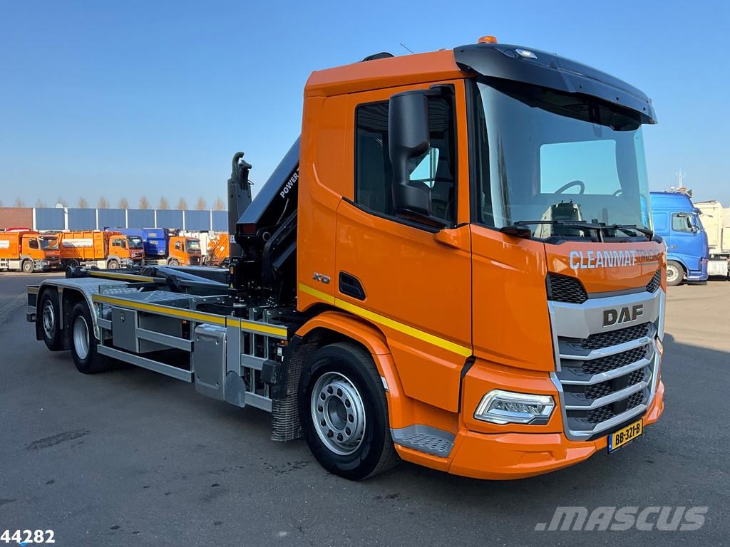 DAF FAN XD 450 Euro 6 HMF 23 Tonmeter laadkraan Abrollkipper