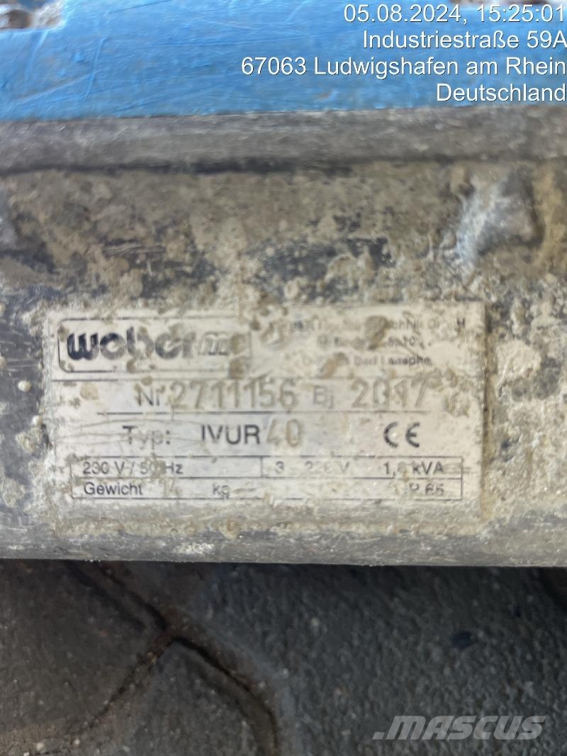 Weber Innenrüttler IVUR 40 Accessoires