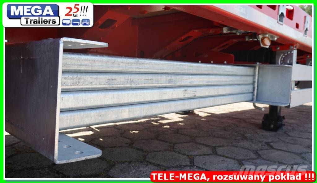 Ozgul TELESCOPIC Flat-bed, L: 21,60 m, H:950 mm, ADR EX3 Low loader-semi-trailers