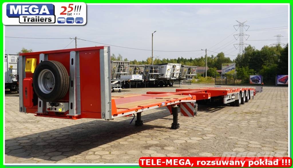 Ozgul TELESCOPIC Flat-bed, L: 21,60 m, H:950 mm, ADR EX3 Low loader-semi-trailers