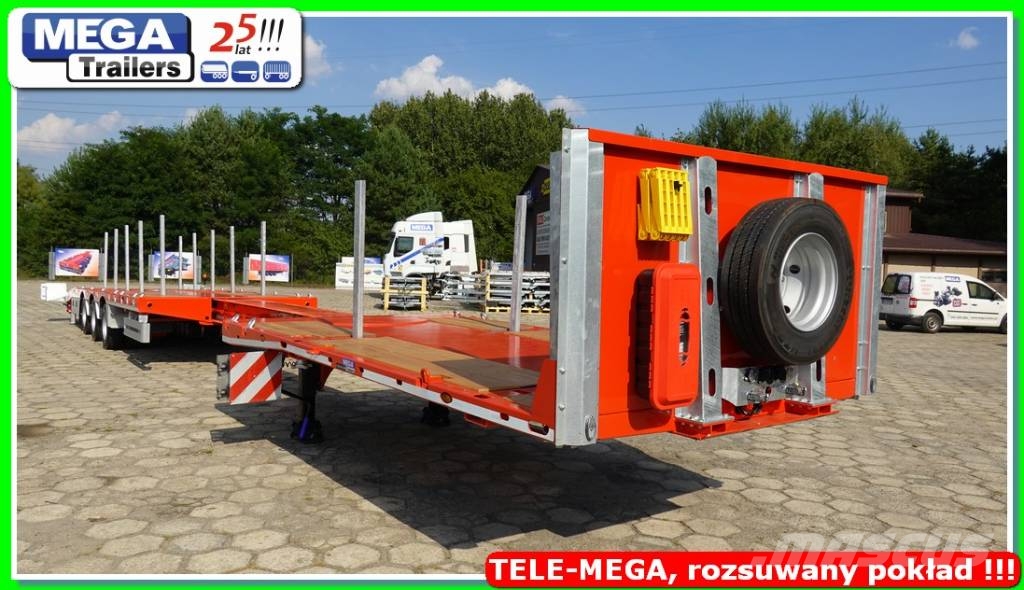 Ozgul TELESCOPIC Flat-bed, L: 21,60 m, H:950 mm, ADR EX3 Low loader-semi-trailers