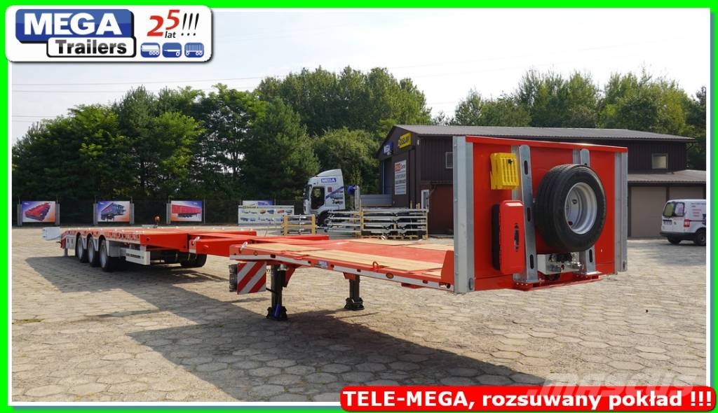 Ozgul TELESCOPIC Flat-bed, L: 21,60 m, H:950 mm, ADR EX3 Low loader-semi-trailers