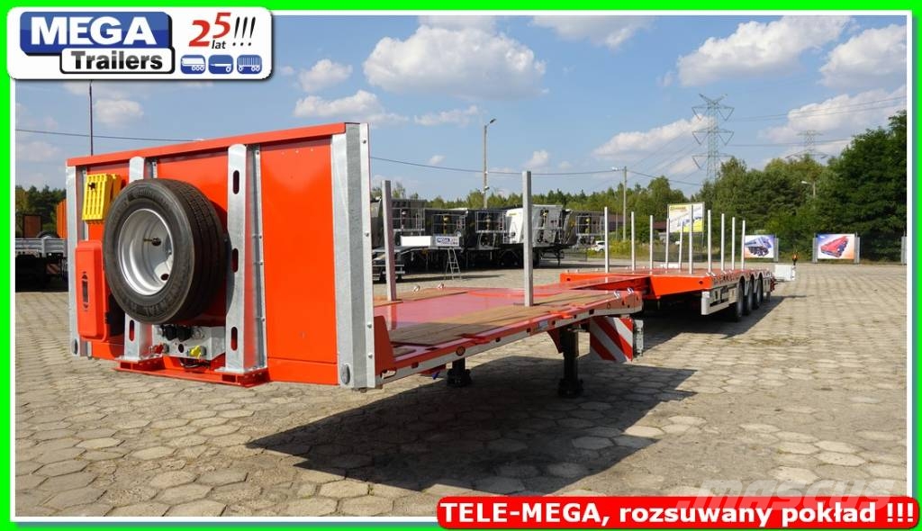 Ozgul TELESCOPIC Flat-bed, L: 21,60 m, H:950 mm, ADR EX3 Low loader-semi-trailers
