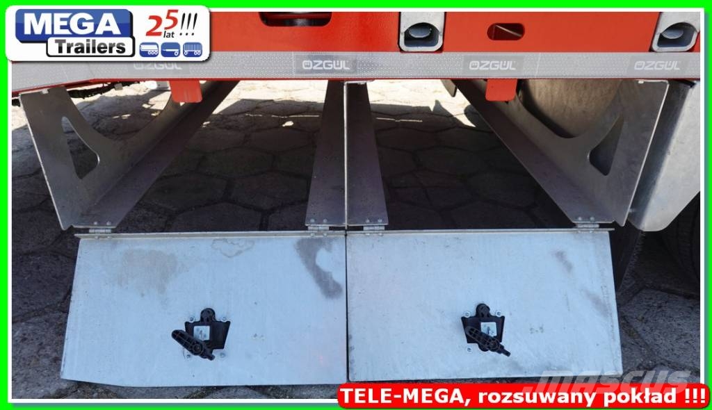 Ozgul TELESCOPIC Flat-bed, L: 21,60 m, H:950 mm, ADR EX3 Low loader-semi-trailers