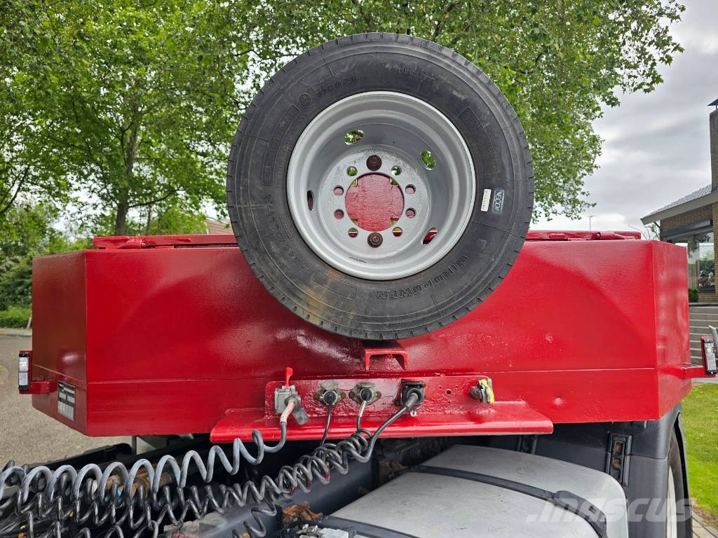 Broshuis 312N5AS Telescopic نصف مقطورة مسطحة منخفضة