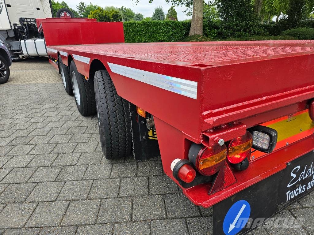 Broshuis 312N5AS Telescopic نصف مقطورة مسطحة منخفضة