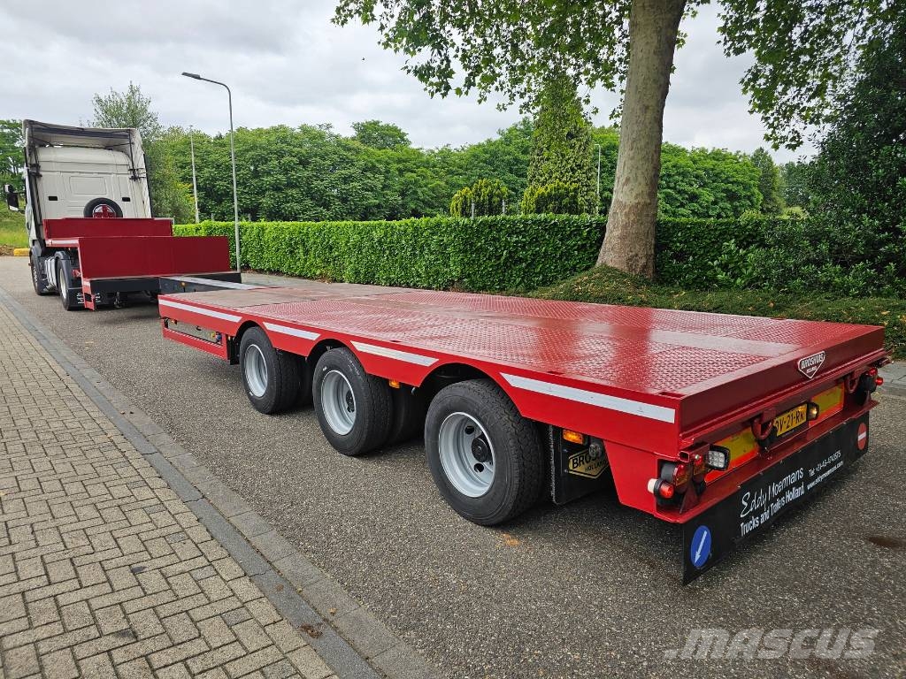 Broshuis 312N5AS Telescopic نصف مقطورة مسطحة منخفضة