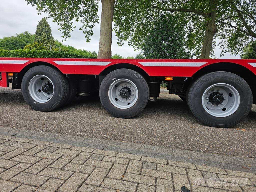 Broshuis 312N5AS Telescopic نصف مقطورة مسطحة منخفضة