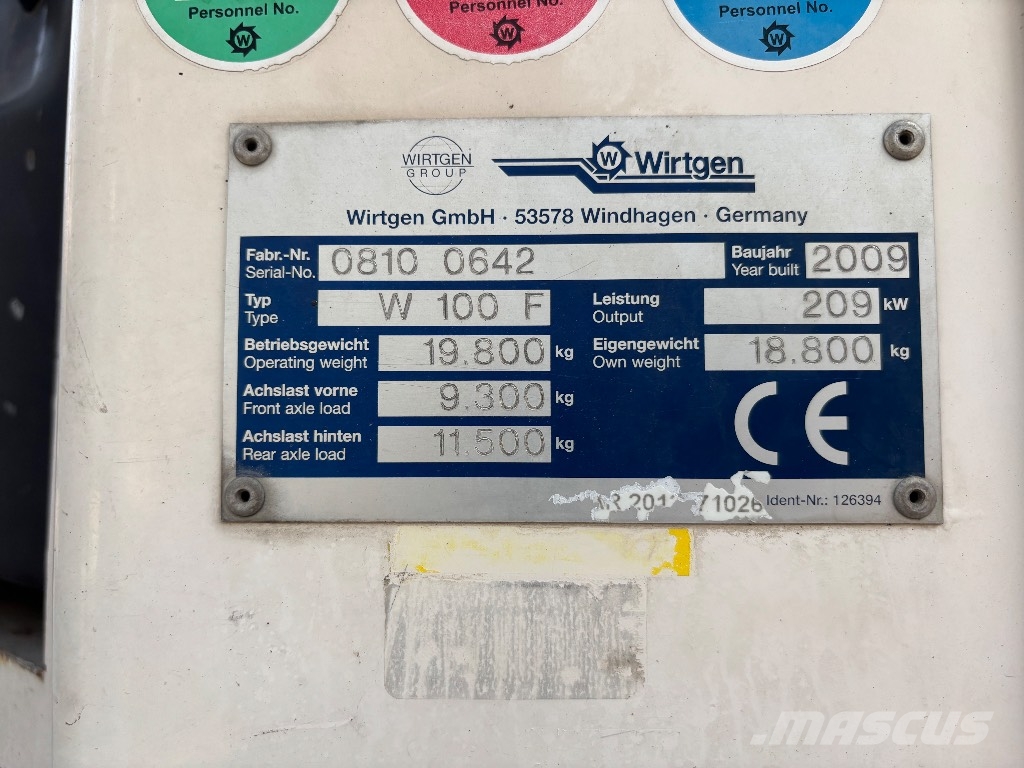 Wirtgen W 100 F Asfalto šalto frezavimo technika