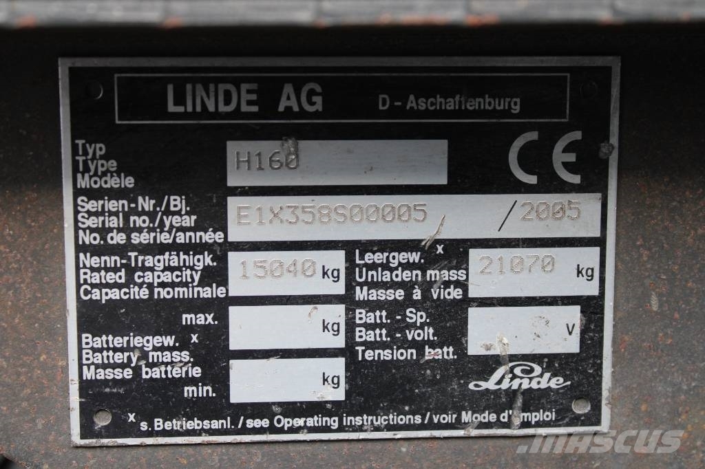 Linde H 160 شاحنات الديزل