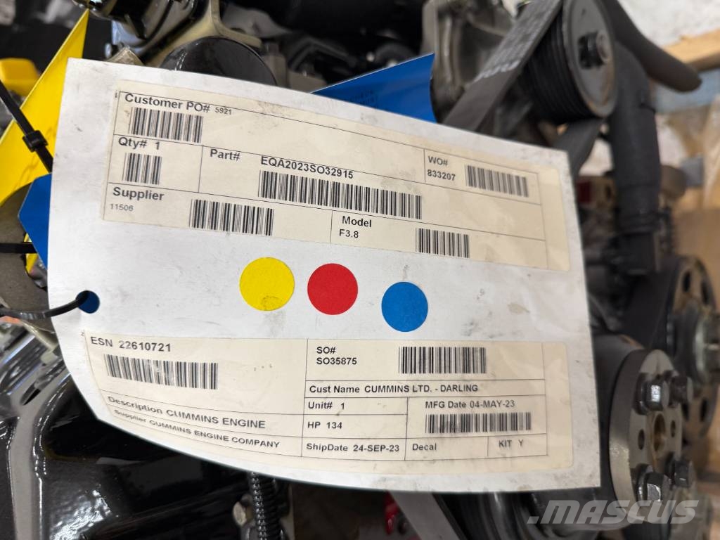 Cummins F3.8 Cummins F3.8 FR95683 Landbouw - overige