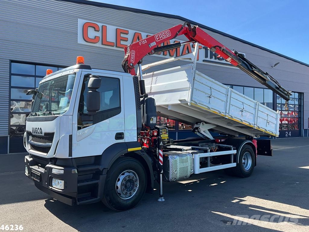 Iveco Stralis AD190S31 Euro 6 Fassi 15 Tonmeter laadkraa Bañeras basculantes usadas