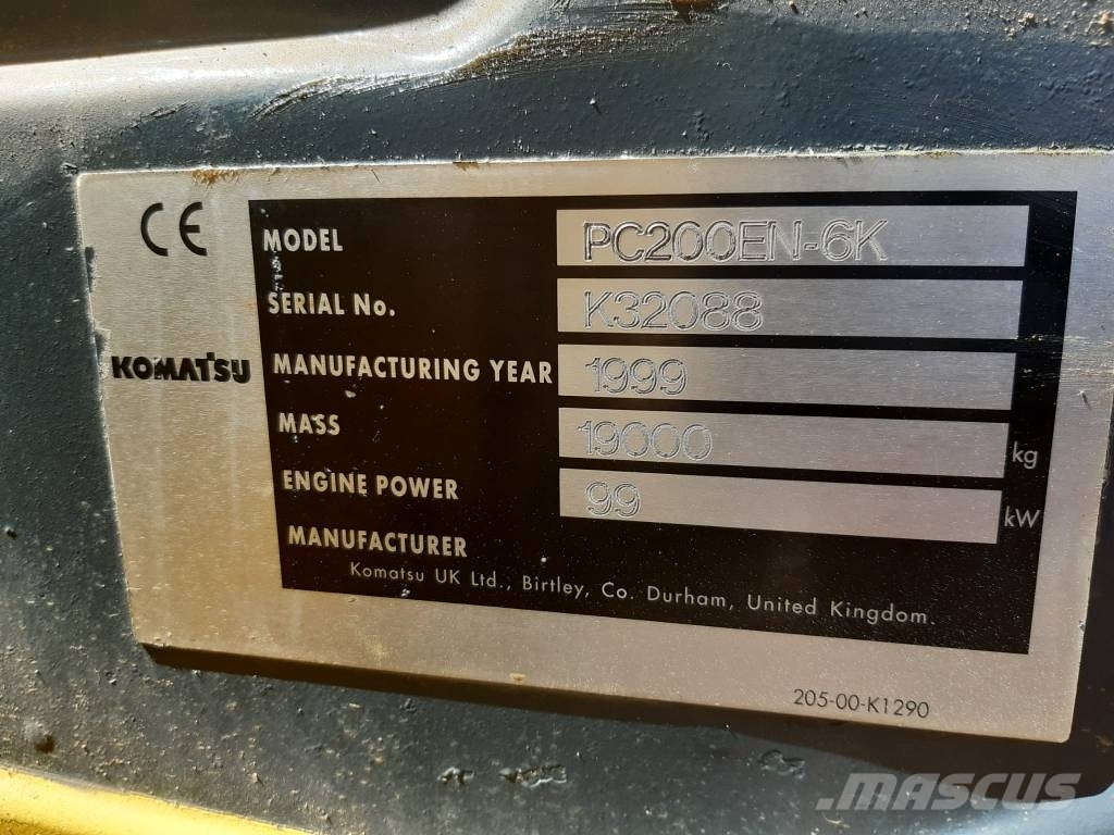 Komatsu PC200EN-6K Εκσκαφείς με ερπύστριες