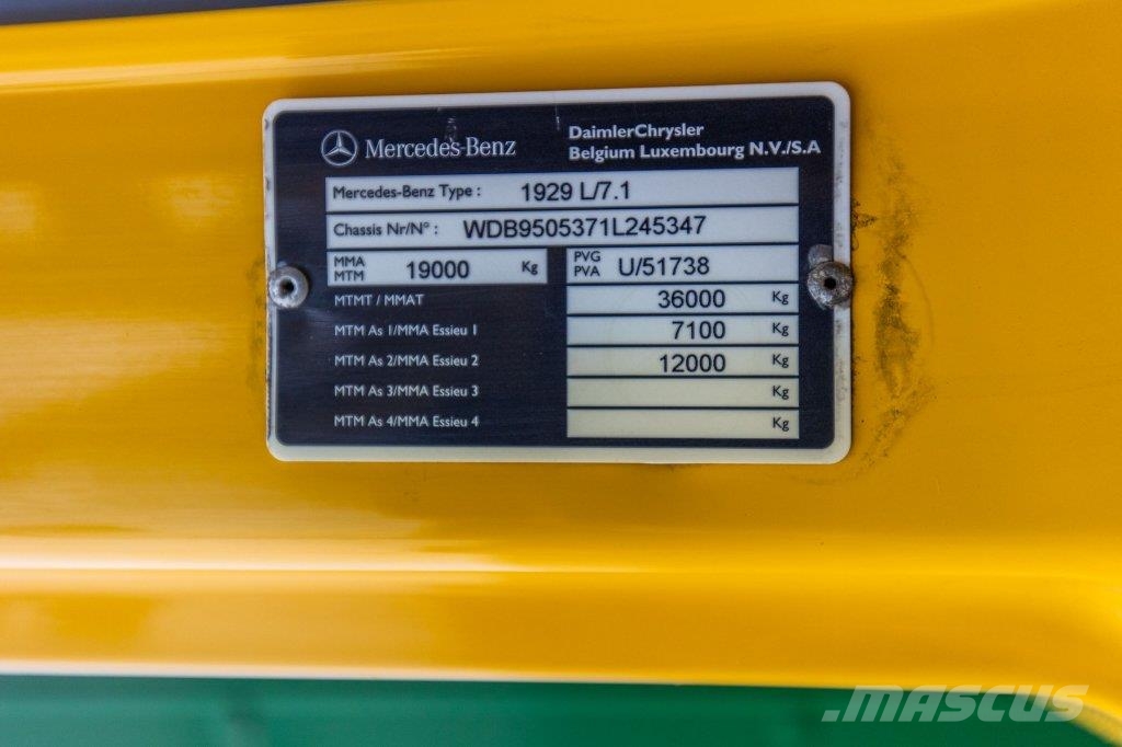 Mercedes-Benz AXOR 1829 L+DHOLLANDIA 3T. 貨箱式卡車