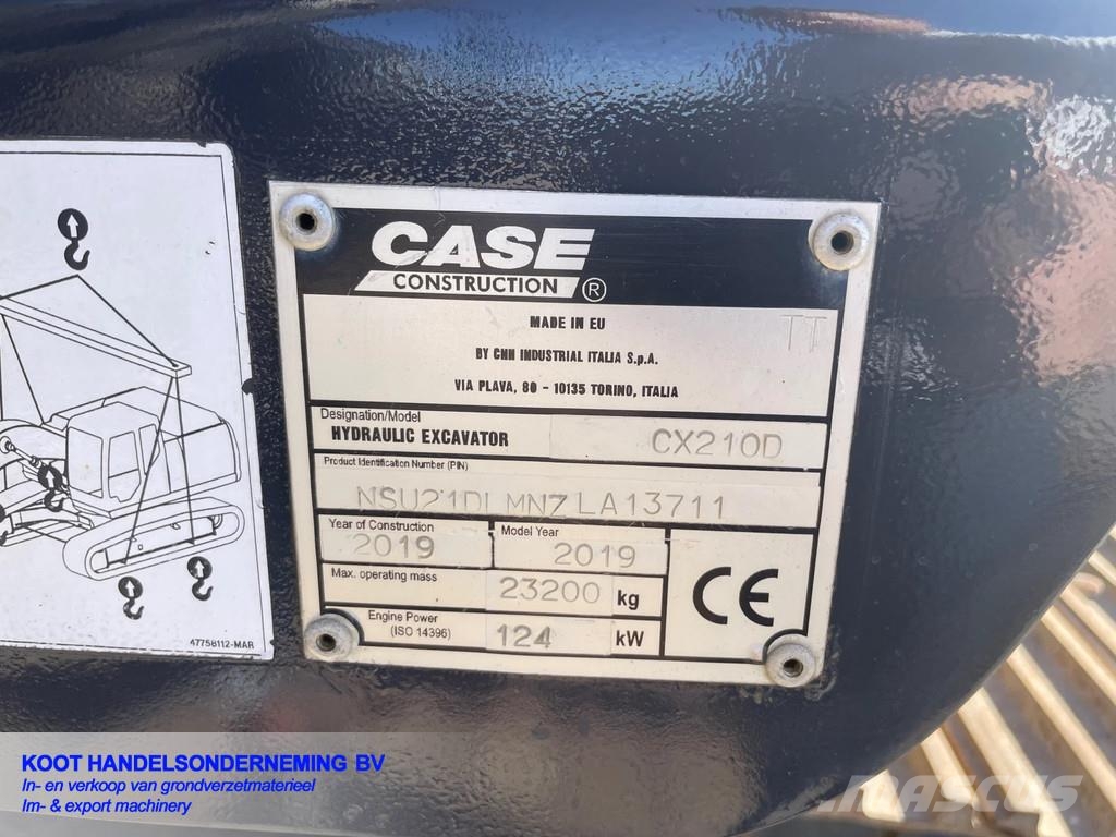 CASE CX 210D! 7500H-GPS-Kantelstuk-2xBak Crawler excavators