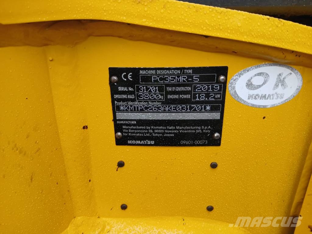 Komatsu PC35MR-5 Mini bageri <7t
