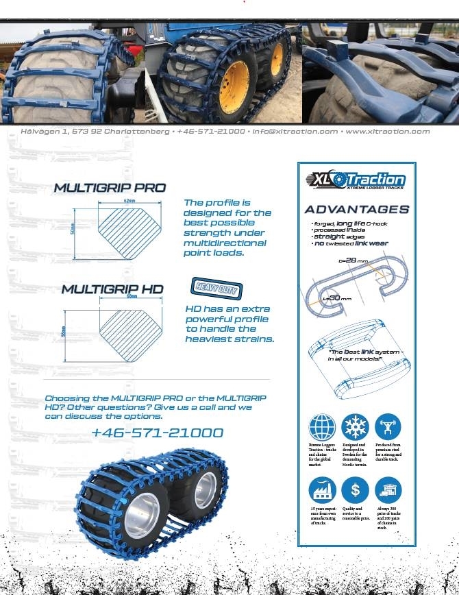 XL Tracks UNI + Multigrip 710-26.5" TRS2 / FKF Gosenice, verige in podvozje