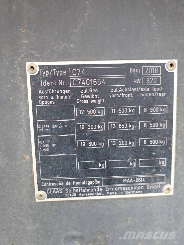 CLAAS Lexion 670 Θεριζοαλωνιστικές μηχανές